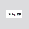 Textplatte f�r Trodat Printy Datumstempel 4724