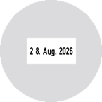 Textplatte f�r Trodat Printy 46145 Datumstempel