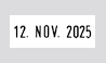 Textplatte f�r Colop Expert Line Datumstempel 3160