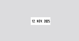 Textplatte f�r Colop Expert Line Datumstempel 3960