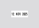 Textplatte f�r Colop Classic Line Datumstempel 2860