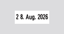 Textplatte f�r Datumstempel mit Text Trodat Classic 2910/P04