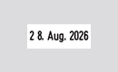 Textplatte f�r Datumstempel mit Text Trodat Classic 2910/P05