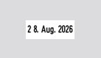 Textplatte f�r Datumstempel mit Text Trodat Classic 2910/P06