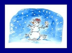 Motivstempel - Schneemann