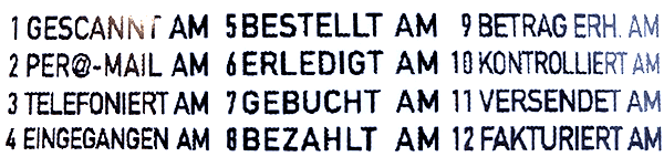 Wortbanddrehstempel Trodat Printy 4817