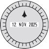 Datumstempel mit Uhrzeitplatte Trodat Classic 2910/U1-12