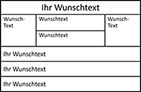 Tabellenstempel Trodat Professional 5274 (alt 5207) mit Wunschtext Variante 1