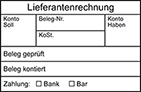 Tabellenstempel Colop Expert Line 3600 mit Lagertext "Lieferantenrechnung"