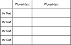 Tabellenstempel Trodat Professional 5211 mit Wunschtext Variante 1