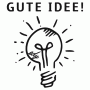 EDY Lehrerstempel fix mit Motiv "Glhbirne" und Text "GUTE IDEE!"
