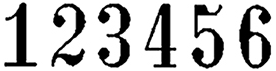 Abdruck Schrifth�hen