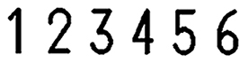 Abdruck Schrifth�hen