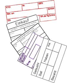 Kontierungs-/Tabellenstempel Abdrcke