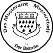 Dienstsiegel Muster