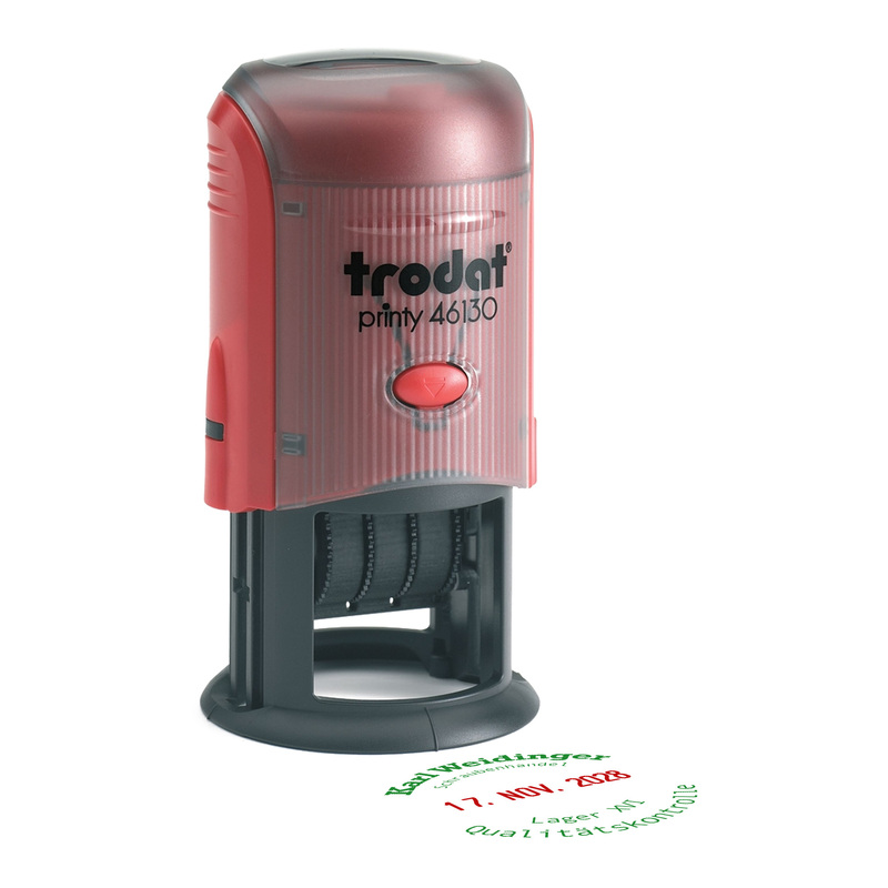Datumstempel mit Text Trodat Printy 46130 MCI (mehrfarbiger Abdruck) 