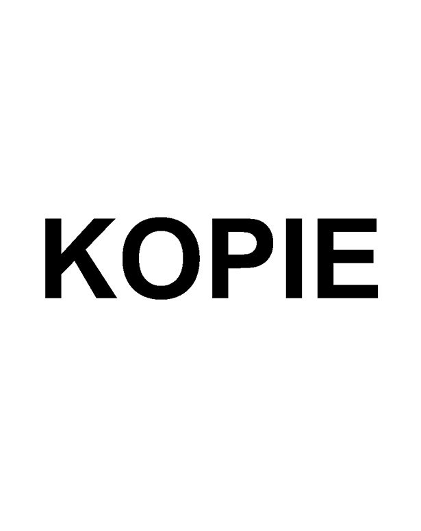 Holzstempel mit Lagertext "KOPIE" 