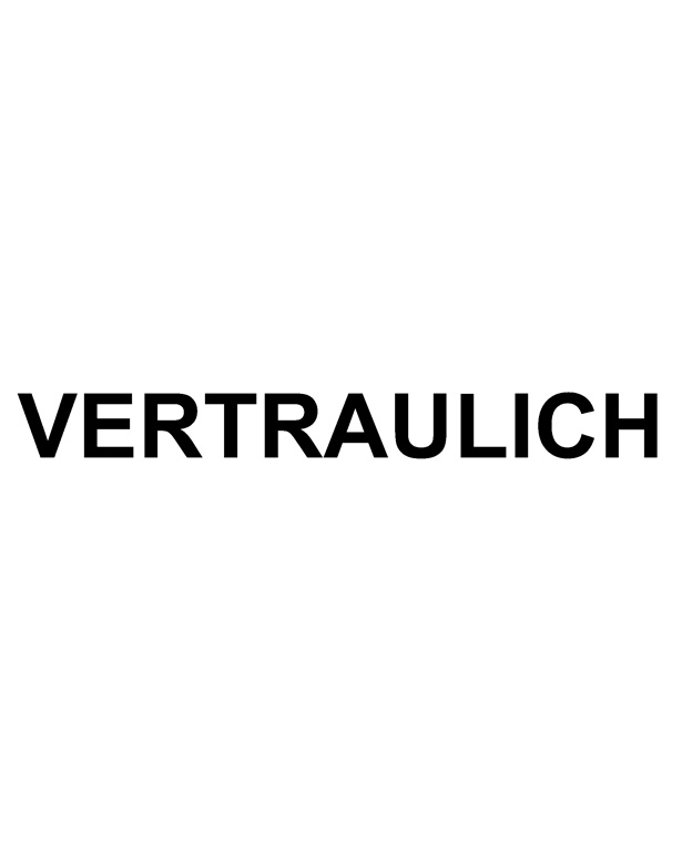 Holzstempel mit Lagertext "VERTRAULICH" 