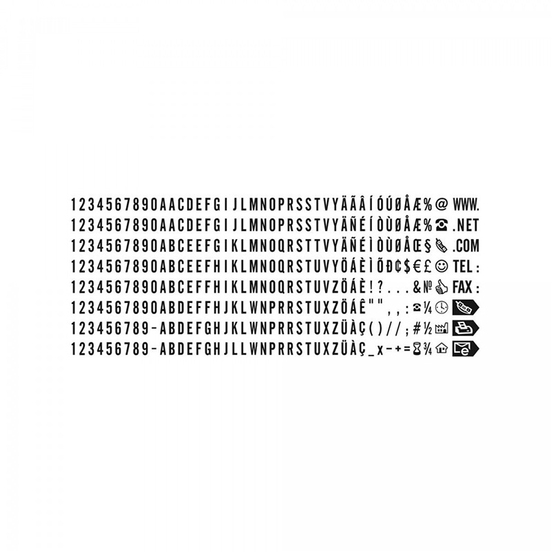 Gummitypen 6003 fr Trodat Typomatic Stempel 