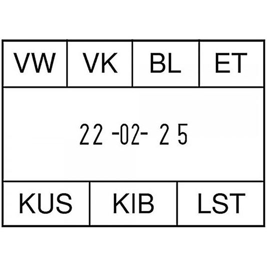 Elektrostempel REINER ChronoDater 920/922/925 mit Textplatte 