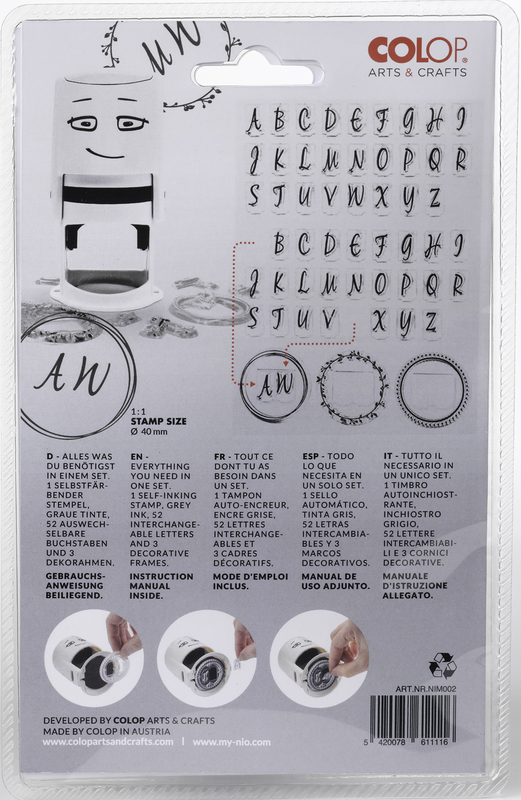 NIO Monogramm Buch Stempelset 