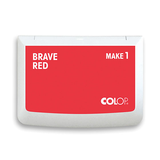 Stempelkissen Colop Make 1 brave red, Gre: 9 x 5 cm