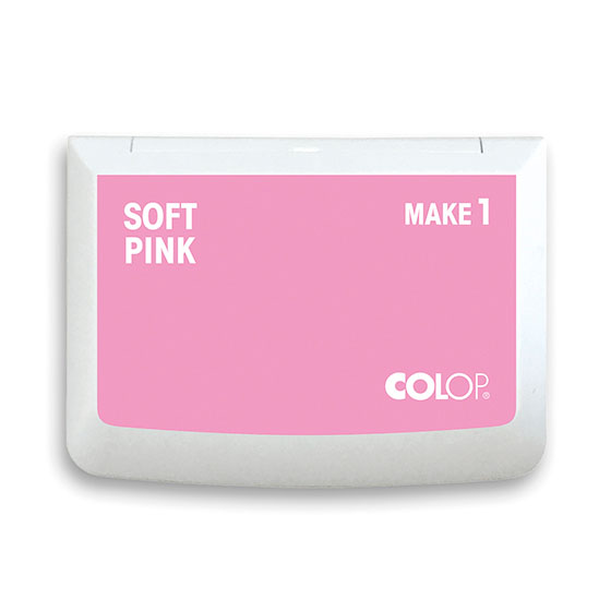 Stempelkissen Colop Make 1 soft pink, Größe: 9 x 5 cm