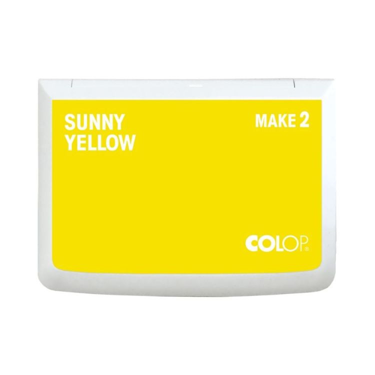 Stempelkissen Colop Make 2 sunny yellow, Gre: 11 x 7 cm