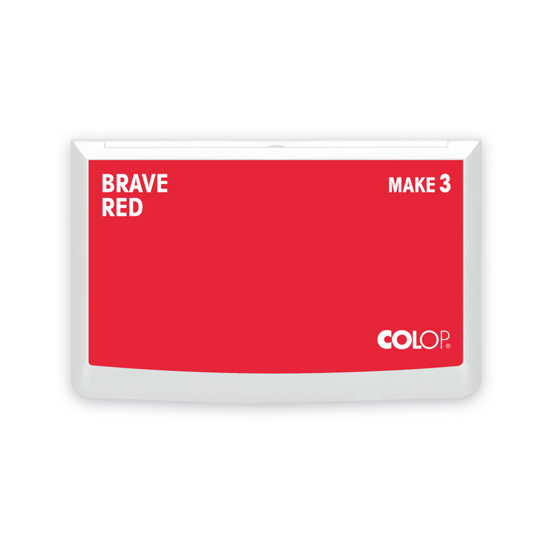 Stempelkissen Colop Make 3 brave red, Gre: 16 x 9 cm