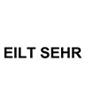 Holzstempel mit Lagertext "EILT SEHR" 
