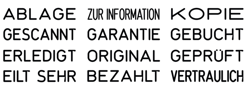 Wortbanddrehstempel Trodat Printy 4822 A  