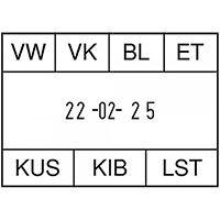 Elektrostempel REINER ChronoDater 920/922/925 mit Textplatte 