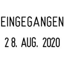 Datumstempel mit Lagertext Trodat Printy 4850/L1 schwarz