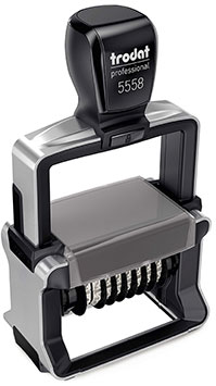 Ziffernbanddrehstempel Trodat Professional 5558 4.0 schwarz