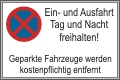 Schild Halteverbot (Ein- und Ausfahrt...) Alu 2mm, 60x40cm Schild Halteverbot (Ein- und Ausfahrt...) Alu 2mm, 60x40cm