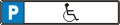Parkplatz-Reservierungsschild "Behindertenparkplatz" (Alu 52x11cm) Parkplatz-Reservierungsschild "Behindertenparkplatz" (Alu 52x11cm)