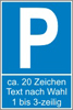 Parkplatz-Reservierungsschild mit Text nach Wahl (Kunststoff 25x15cm) Parkplatz-Reservierungsschild mit Text nach Wahl (Kunststoff 25x15cm)
