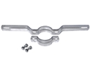Rohrschelle, feuerverzinkt - 350 mm Lochabstand, Durchmesser 6,0 cm Rohrschelle, feuerverzinkt - 350 mm Lochabstand, Durchmesser 6,0 cm