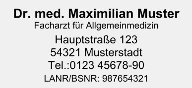 Muster fr einen Arztstempel von Stempelpool