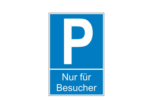 Parkplatzschilder bestellen