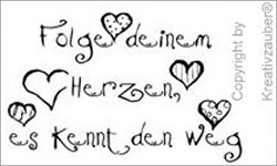 Motivstempel inkl. Textplatte Abdruck