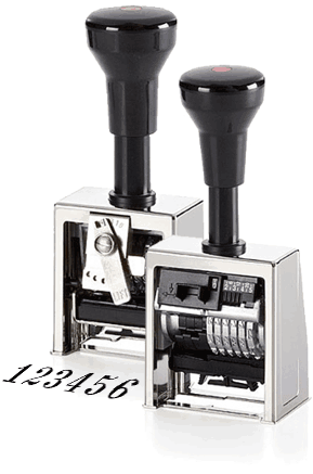 6-stellig Vollautomatik Numeroteur Metall Nummernstempel Nummerierautomat 
