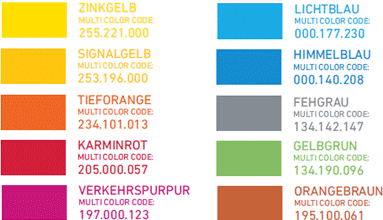 Trodat Premium Farbspektrum